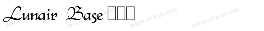 Lunair Base字体转换